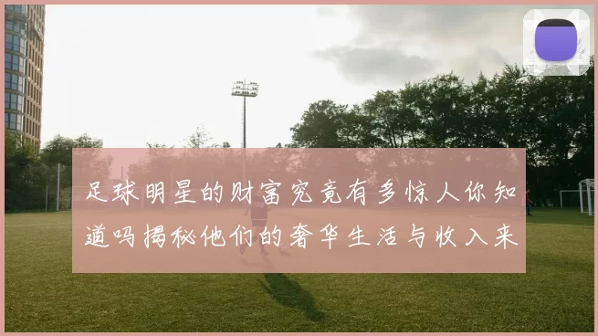 足球明星的财富究竟有多惊人你知道吗揭秘他们的奢华生活与收入来源